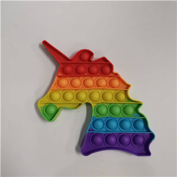 Unicorn Shape Silicone Pop Push Bubble Fidget