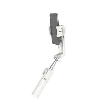 2-Axis Gimbal Stabilizer W/ Built-in Extension Rod Model A10 White