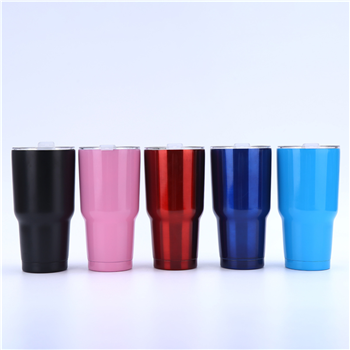 30oz Vacuum Insulated Tumbler w/Clear Lid